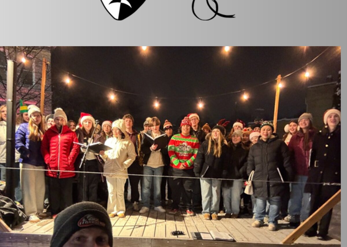 CHS students caroling in the community